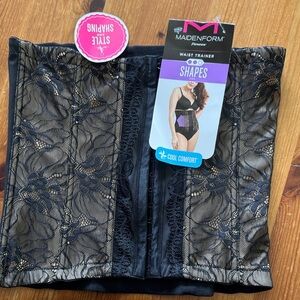 Maidenform Black Lace Waist Trainer Shaper